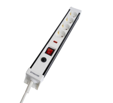 Сетевой фильтр 4-местный с/з Stekker 3x1мм2, 1,8 м, 250В, 16А Techno, HM22-41-02, белый 50147