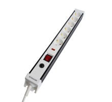 Сетевой фильтр 6-местный с/з Stekker 3x1мм2, 3 м, 250В, 16А Techno, HM22-61-03, белый 50151