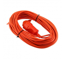 Удлинитель-шнур PROconnect ПВС 3х0.75, 30 м, с/з, 6 А, 1300 Вт, IP44, оранжевый (Сделано в России) 11-7110