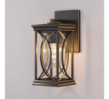 Уличный настенный светильник Elektrostandard Spica D черное золото GL 1026D a048172