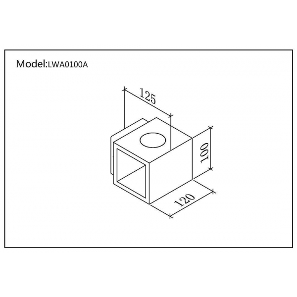 Уличный настенный светодиодный светильник DesignLed JY Kub LWA0100A-BL-WW 002795 Уличный настенный светодиодный светильник DesignLed JY Kub LWA0100A-BL-WW 002795