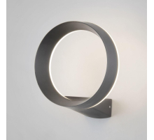 Уличный настенный светодиодный светильник Elektrostandard Ring 1710 Techno Led серый a054932
