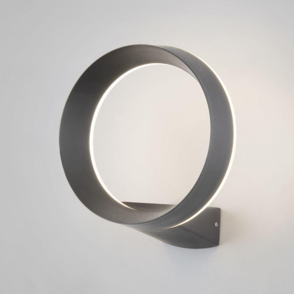 Уличный настенный светодиодный светильник Elektrostandard Ring 1710 Techno Led серый a054932 Уличный настенный светодиодный светильник Elektrostandard Ring 1710 Techno Led серый a054932