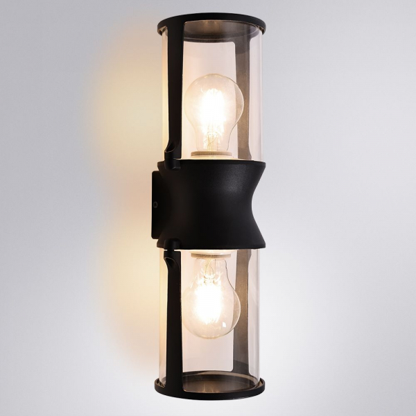 Уличный настенный светильник Arte Lamp Minchir A8306AL-2BK Уличный настенный светильник Arte Lamp Minchir A8306AL-2BK