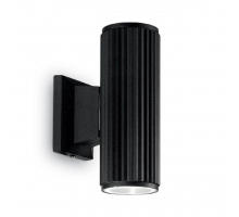 Уличный настенный светильник Ideal Lux Base AP2 Nero 129433
