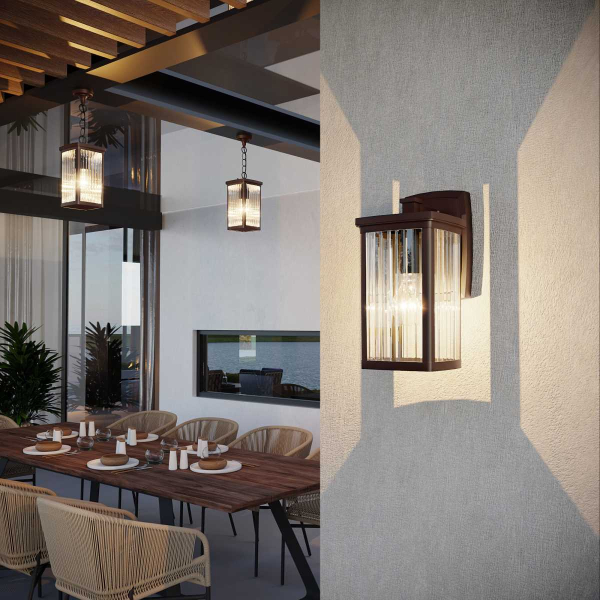 Уличный настенный светильник Elektrostandard Lame D кофе GL 1006D a047202