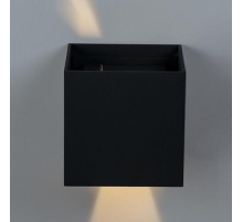Уличный настенный светодиодный светильник Italline IT01-A310 black