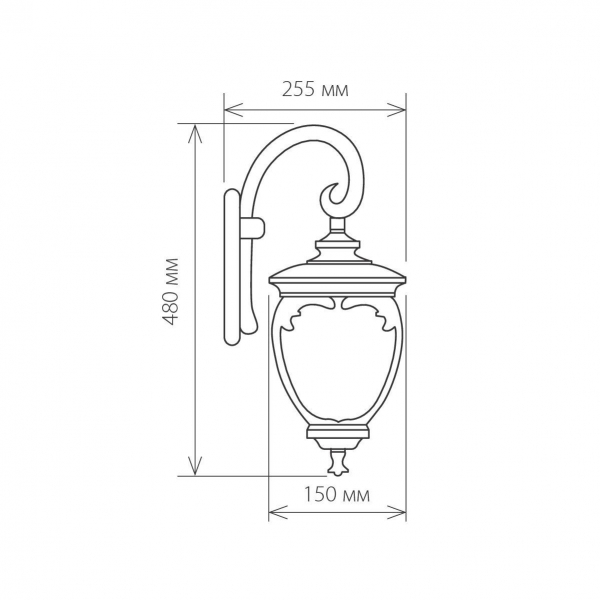 Уличный настенный светильник Elektrostandard Andromeda D (GLYF-8024D) a027996 Уличный настенный светильник Elektrostandard Andromeda D (GLYF-8024D) a027996