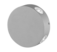 Уличный настенный светодиодный светильник Uniel ULU-S42A-4x1W/4000K IP65 Grey UL-00009353