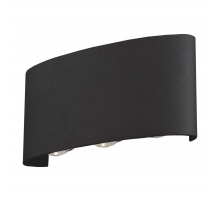 Уличный настенный светодиодный светильник Elektrostandard 1551 Techno Led черный a049671