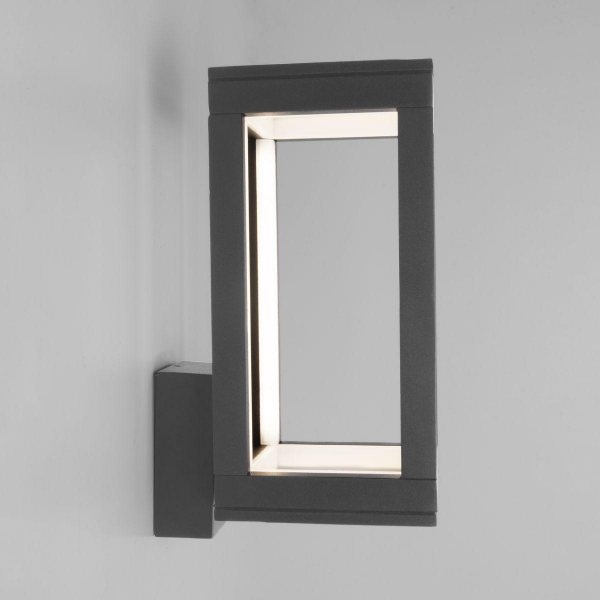 Уличный настенный светодиодный светильник Elektrostandard Frame 1527 Techno Led серый a051856 Уличный настенный светодиодный светильник Elektrostandard Frame 1527 Techno Led серый a051856
