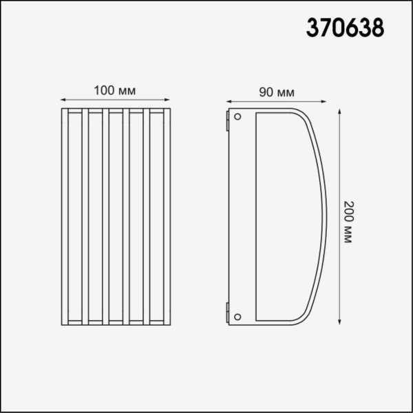 Уличный настенный светильник Novotech Street Zebra 370638 Уличный настенный светильник Novotech Street Zebra 370638