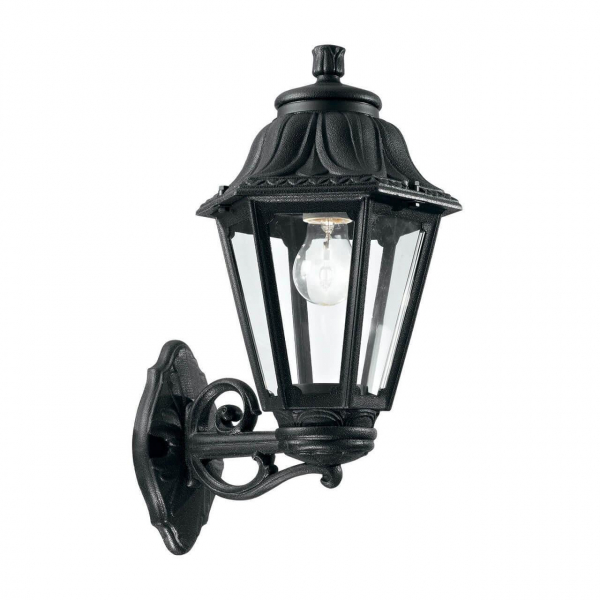 Уличный настенный светильник Ideal Lux Anna AP1 Big Nero 101491 Уличный настенный светильник Ideal Lux Anna AP1 Big Nero 101491