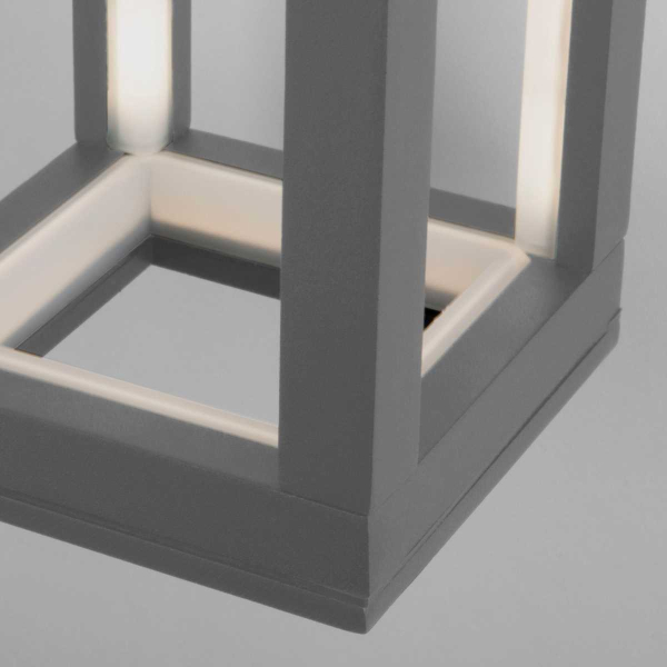 Уличный настенный светодиодный светильник Elektrostandard Frame 1527 Techno Led серый a051856