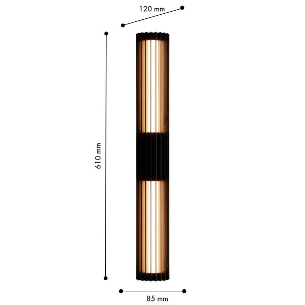 Уличный настенный светильник Favourite Asador 4827-2W