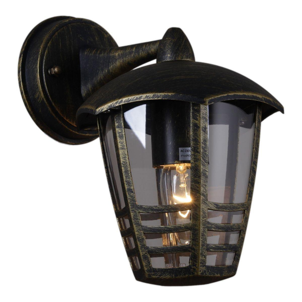 Уличный настенный светильник Reluce 08303-9.2-001SJ Top mount BKG Уличный настенный светильник Reluce 08303-9.2-001SJ Top mount BKG