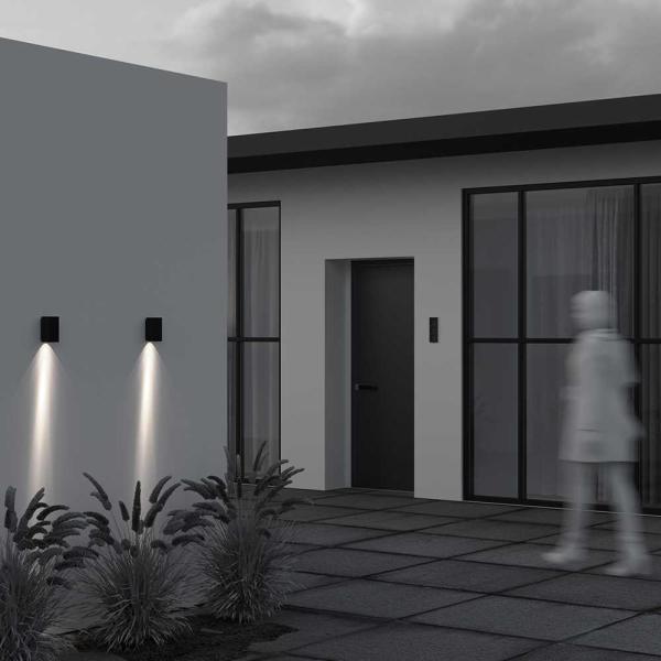 Уличный настенный светильник Maytoni Outdoor Shell O505WL-L3B3K