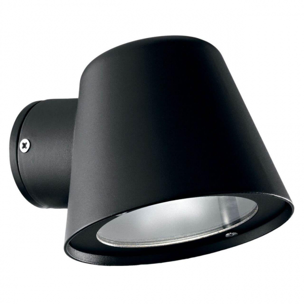 Уличный настенный светильник Ideal Lux Gas AP1 Nero 020228 Уличный настенный светильник Ideal Lux Gas AP1 Nero 020228