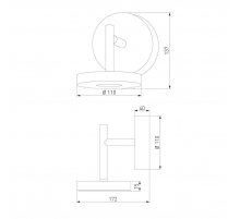 Уличный настенный светодиодный светильник Elektrostandard Verano 35185/D a068590