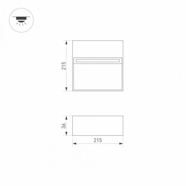 Уличный настенный светодиодный светильник Arlight LGD-Trace-S215x215-8W Warm3000 029958 Уличный настенный светодиодный светильник Arlight LGD-Trace-S215x215-8W Warm3000 029958