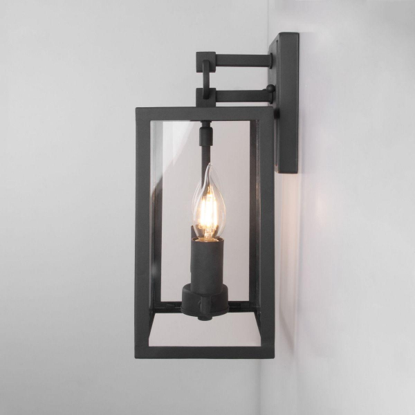 Уличный настенный светильник Elektrostandard Candle 35150/D темно-серый a058478 Уличный настенный светильник Elektrostandard Candle 35150/D темно-серый a058478