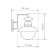 Уличный настенный cветильник Elektrostandard Talli D GL 3002D брауни a038481