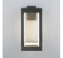 Уличный настенный светодиодный светильник Elektrostandard Frame 1527 Techno Led серый a051856