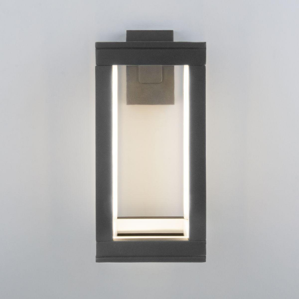 Уличный настенный светодиодный светильник Elektrostandard Frame 1527 Techno Led серый a051856 Уличный настенный светодиодный светильник Elektrostandard Frame 1527 Techno Led серый a051856