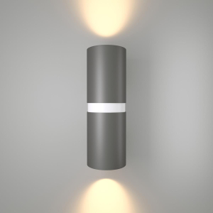 Уличный настенный светодиодный светильник Elektrostandard Liberty 35124/U серый/белый a060098