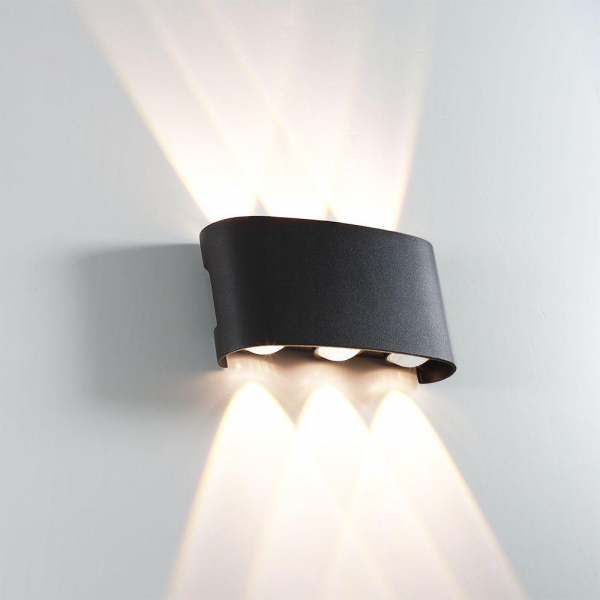 Уличный настенный светодиодный светильник Arte Lamp Bosto A3122AL-6BK Уличный настенный светодиодный светильник Arte Lamp Bosto A3122AL-6BK
