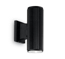Уличный настенный светильник Ideal Lux Base AP2 Nero 129433