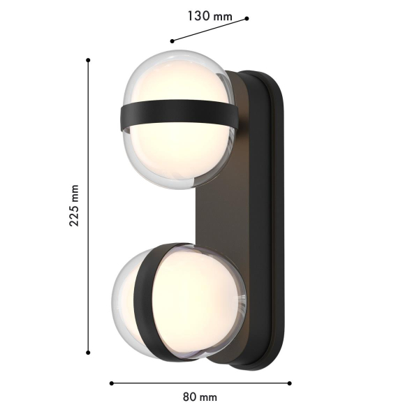 Уличный настенный светильник Favourite Jocus 4851-2W