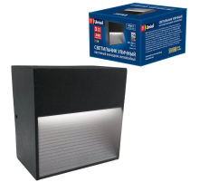 Уличный настенный светодиодный светильник Uniel ULU-S03A-3W/4000K IP54 Black UL-00006804