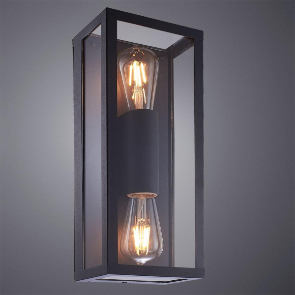 Уличный настенный светильник Arte Lamp Belfast A4569AL-2BK Уличный настенный светильник Arte Lamp Belfast A4569AL-2BK
