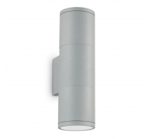 Уличный настенный светильник Ideal Lux Gun AP2 Small Grigio 163628