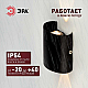 Уличный настенный светильник ЭРА Pictor WL57-2 BK Б0064544