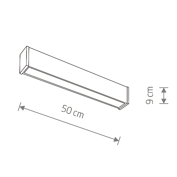 Уличный настенно-потолочный светильник Nowodvorski Outline Led S Black 11360