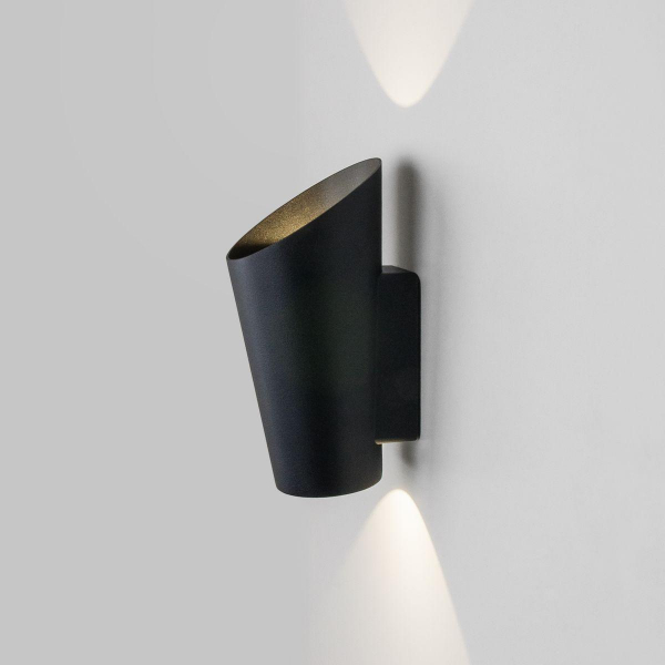 Уличный настенный светодиодный светильник Elektrostandard Tronc 1539 Techno Led черный a053448 Уличный настенный светодиодный светильник Elektrostandard Tronc 1539 Techno Led черный a053448