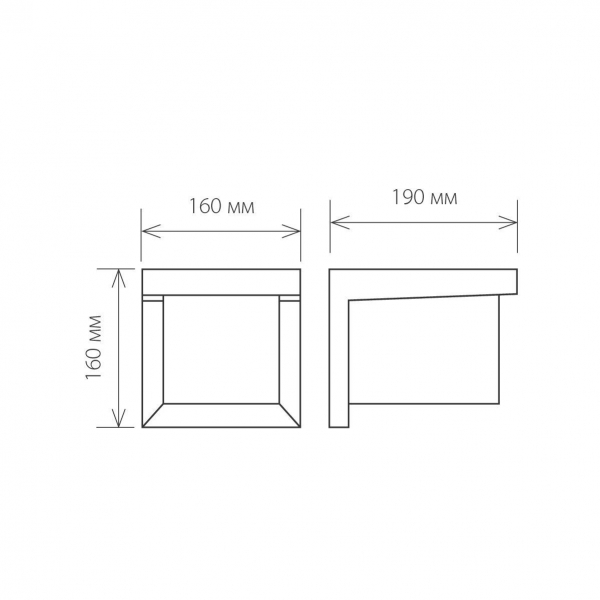 Уличный настенный светильник Elektrostandard 1540 Techno Shelter Grit a038435 Уличный настенный светильник Elektrostandard 1540 Techno Shelter Grit a038435