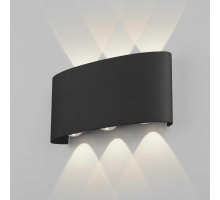 Уличный настенный светодиодный светильник Elektrostandard 1551 Techno Led черный a049671