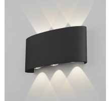 Уличный настенный светодиодный светильник Elektrostandard 1551 Techno Led черный a049671