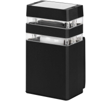 Светильник уличный настенный ЭРА «Астрея» GBW-101-BL-0200 230В 1хЕ27 IP54 вверх черный Б0069590
