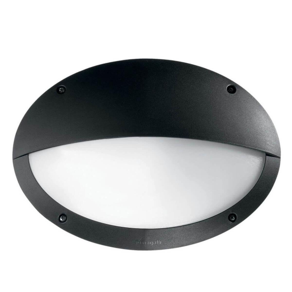 Уличный настенный светильник Ideal Lux Maddi-2 AP1 Nero 096728 Уличный настенный светильник Ideal Lux Maddi-2 AP1 Nero 096728