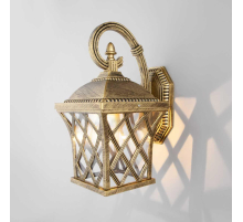 Уличный настенный светильник Elektrostandard Cassiopeya D черное золото a025295