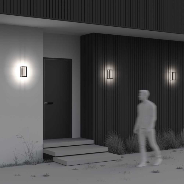 Уличный настенный светильник Maytoni Outdoor Frame O527WL-L12B3K