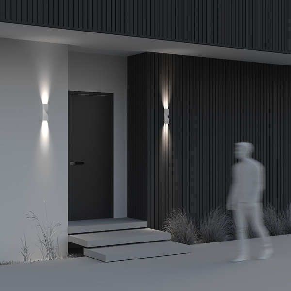 Уличный настенный светодиодный светильник Maytoni Twist O040WL-L11W3K