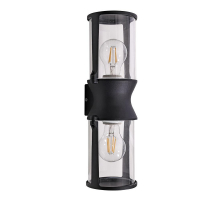 Уличный настенный светильник Arte Lamp Minchir A8306AL-2BK