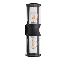 Уличный настенный светильник Arte Lamp Minchir A8306AL-2BK