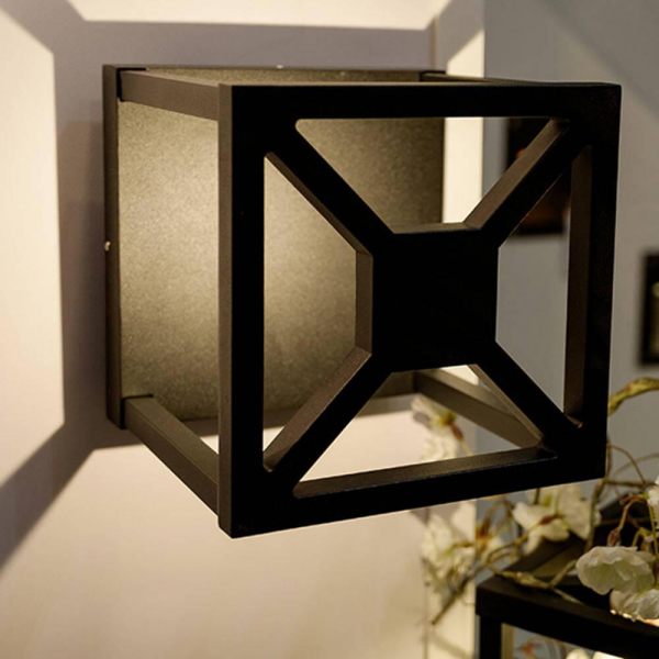 Уличный настенный светодиодный светильник Arlight LGD-Wall-Cub-4B-12W Warm White 021812 Уличный настенный светодиодный светильник Arlight LGD-Wall-Cub-4B-12W Warm White 021812