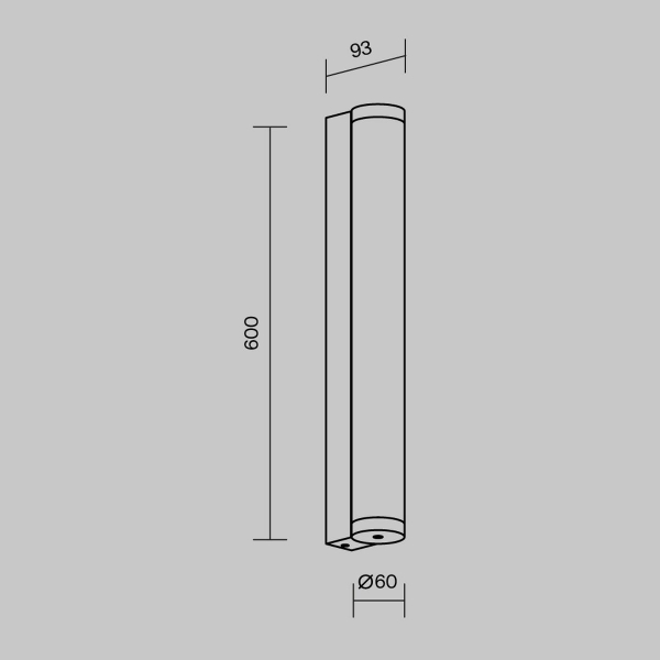 Уличный настенный светодиодный светильник Maytoni Outdoor Rounge O482WL-L16B3K Уличный настенный светодиодный светильник Maytoni Outdoor Rounge O482WL-L16B3K